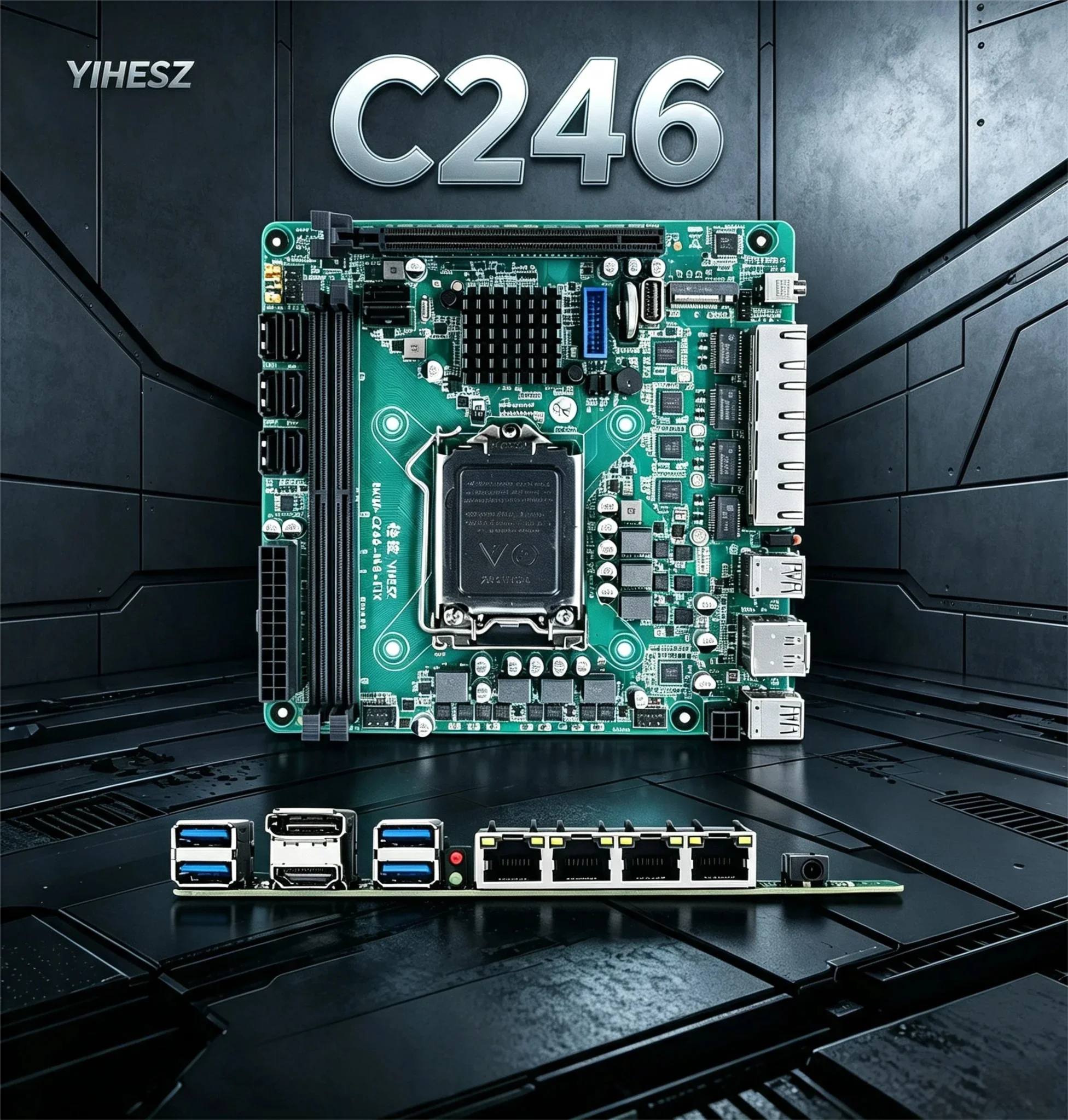 C246 ITX NAS Motherboard Suppo - Nas Motherboard 8 Sata Mini Itx ulasan dan harga