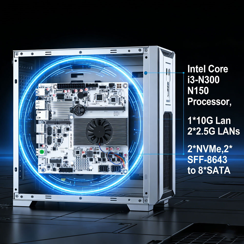 8-Bay Mini-ITX Motherboard Int - Nas Motherboard 8 Sata Mini Itx ulasan dan harga
