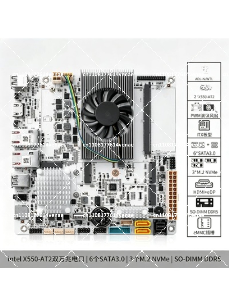 NAS Motherboard 8-Bay with N10 - Nas Motherboard 8 Sata Mini Itx ulasan dan harga