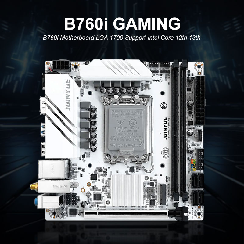 JGINYUE B760I GAMING Mini ITX  - Lga1700 Itx Motherboard Ddr5 ulasan dan harga