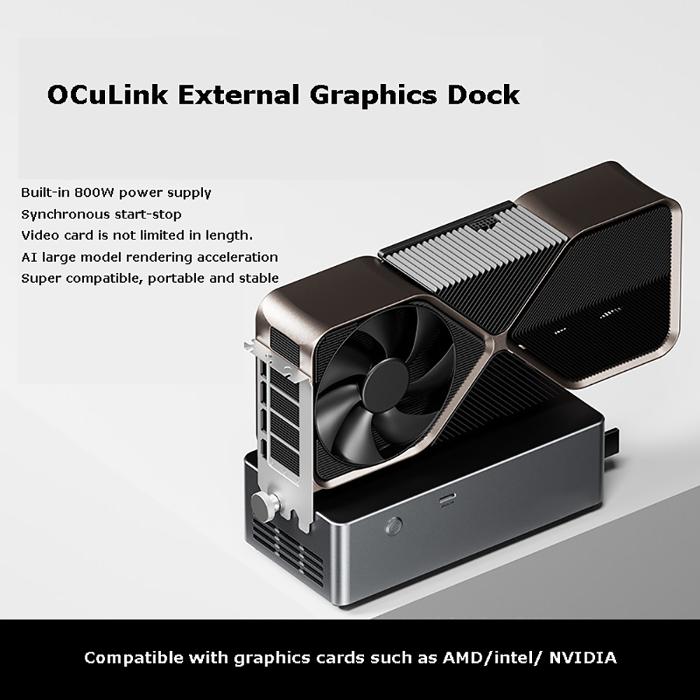 AG02/AG01 EGPU Dock with OCuLi - Oculink Egpu Mini Pc ulasan dan harga