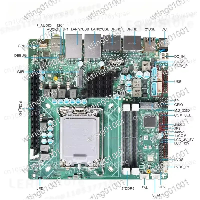 for 13th Gen Mini ITX Motherbo - Lga1700 Itx Motherboard Ddr5 ulasan dan harga